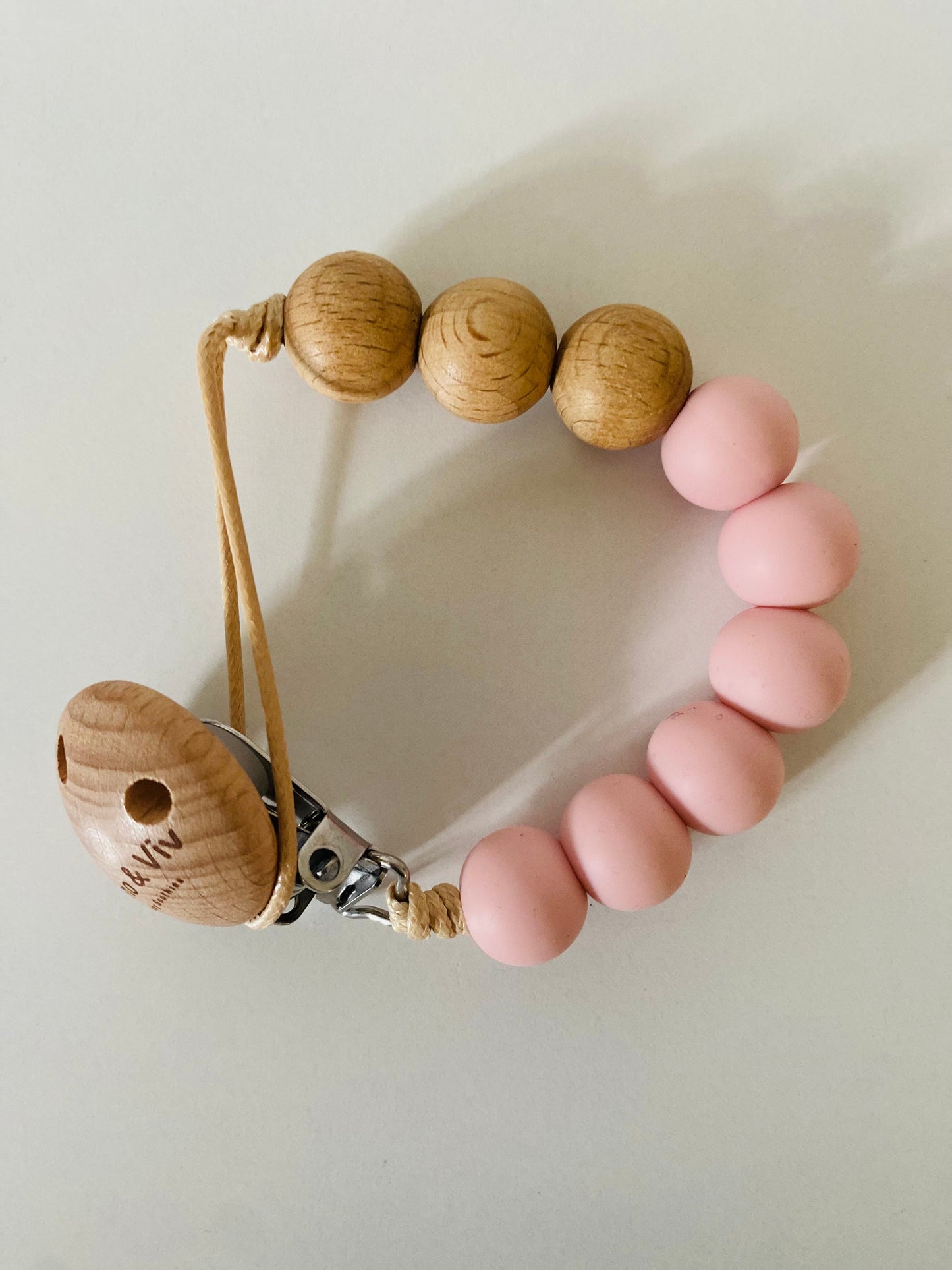 Aubrey Pacifier Clip NINO & VIV