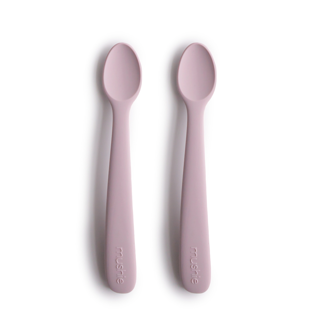 Mushie Silicone Baby Feeding Spoons Set