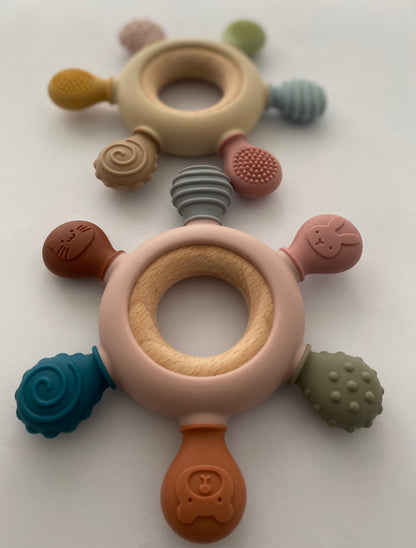 Abstract Silicone Teether