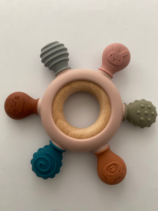 Abstract Silicone Teether