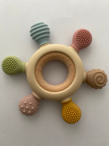 Abstract Silicone Teether