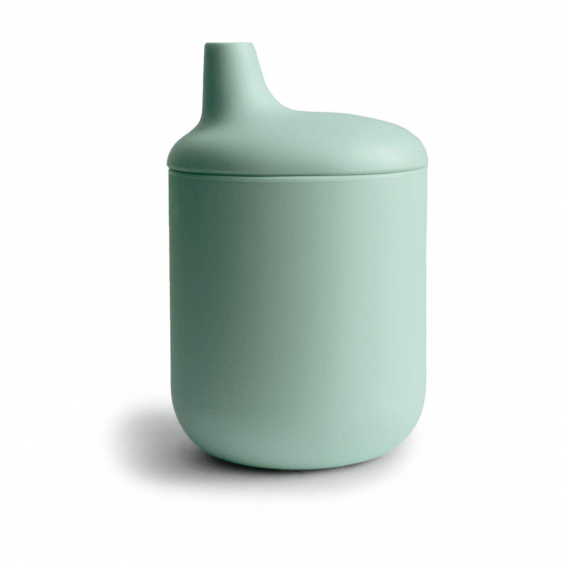 Mushie - Silicone Sippy Cup, Powder Blue